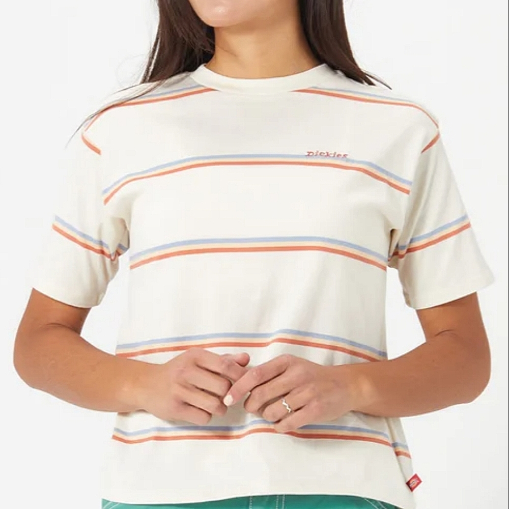DICKIES Stripped Tomboy T-shirt - NEW